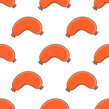 Colored seamless pattern. Cartoon style. Hand drawn. Vector illustration isol Illustrazione stock