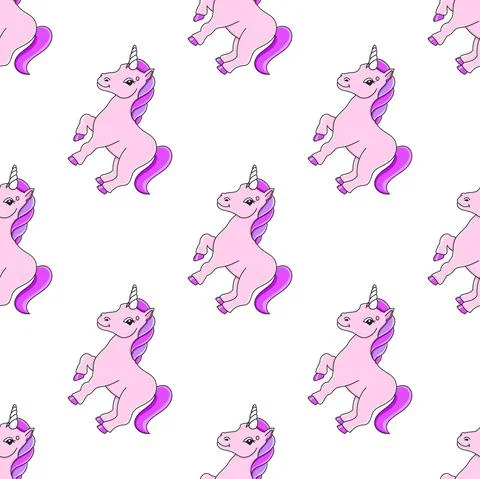 Colored seamless pattern. Cartoon style. Hand drawn. Vector illustration isol Illustrazione stock