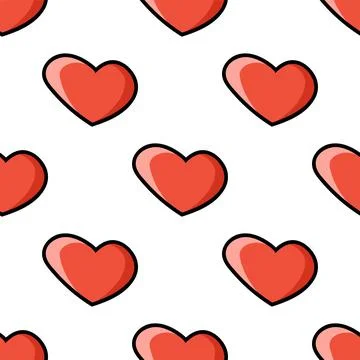 Colored seamless pattern. Cartoon style. Hand drawn. Vector illustration isol Stock Illustration