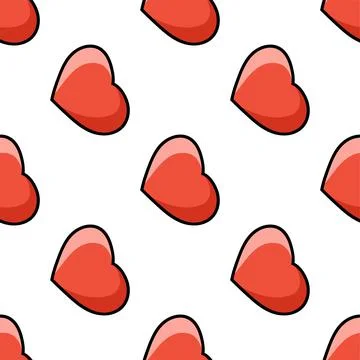 Colored seamless pattern. Cartoon style. Hand drawn. Vector illustration isol Stock Illustration