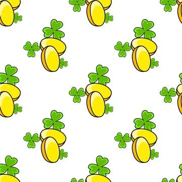 Colored seamless pattern. Cartoon style. Hand drawn. Vector illustration isol Stock Illustration