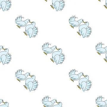 Colored seamless pattern. Cartoon style. Hand drawn. Vector illustration isol Stock Illustration