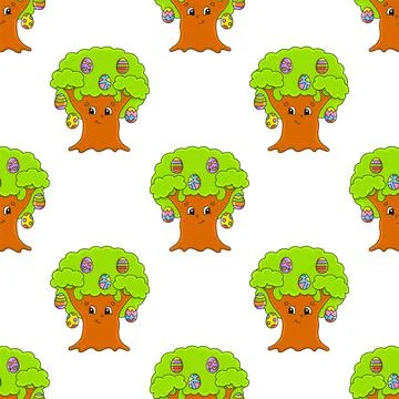 Colored seamless pattern. Cartoon style. Hand drawn. Vector illustration isol Stock Illustration