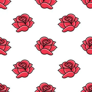 Colored seamless pattern. Cartoon style. Hand drawn. Vector illustration isol Stock Illustration