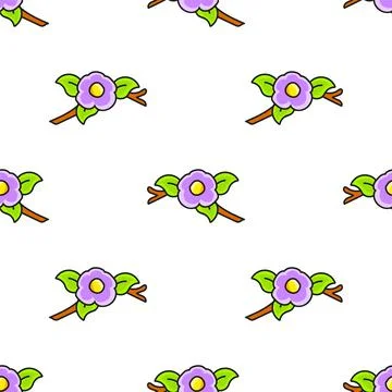 Colored seamless pattern. Cartoon style. Hand drawn. Vector illustration isol Illustrazione stock