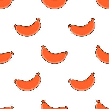 Colored seamless pattern. Cartoon style. Hand drawn. Vector illustration isol Stock Illustration