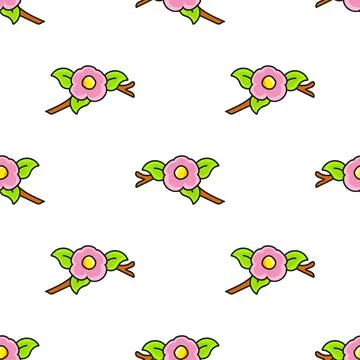 Colored seamless pattern. Cartoon style. Hand drawn. Vector illustration isol Illustrazione stock