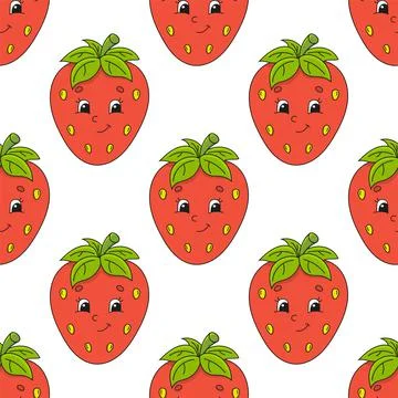 Colored seamless pattern. Cartoon style. Hand drawn. Vector illustration isol Stock Illustration