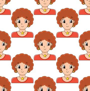 Colored seamless pattern. Cartoon style. Hand drawn. Vector illustration isol Stock Illustration