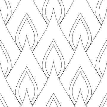 Colored Seamless Pattern with Floral Ethnic Motifs Stock Illustration