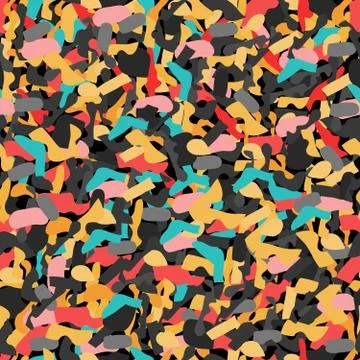 Colored seamless pattern in graffiti style Stock Illustration
