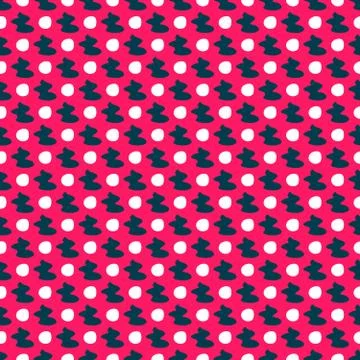 Colored seamless pattern on a pink background Stock-Illustration