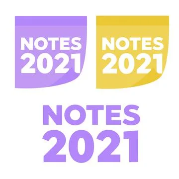 Colored set of sticky notes. Colored sheets of note papers vector illustratio Stock Illustration