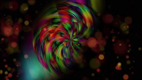 Colored Shapes and Particles Stock Footage 188691878