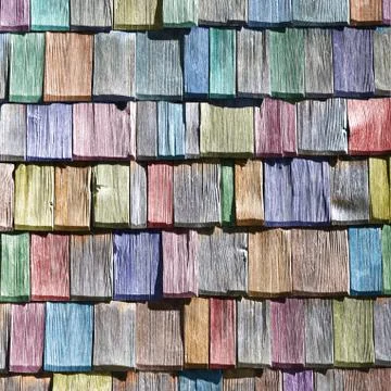Colored shingles Stock Photos
