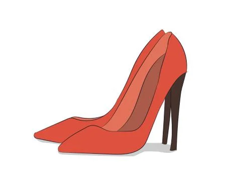 Colored shoes, vector Stock-Illustration