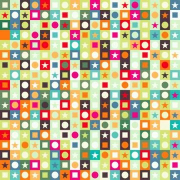 Colored signs seamless pattern Stock Illustration