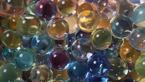 Colored silicone balls as background top view, close-up Vídeo Stock 99014806