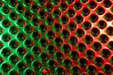 Colored silver metallic kitchen grater Stock Photos