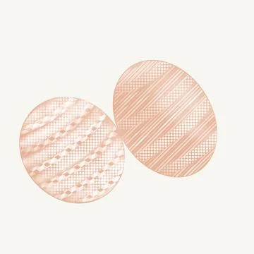 Colored sketch of festive eggs Stock Illustration