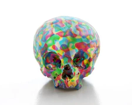 Colored skull Stock Illustration