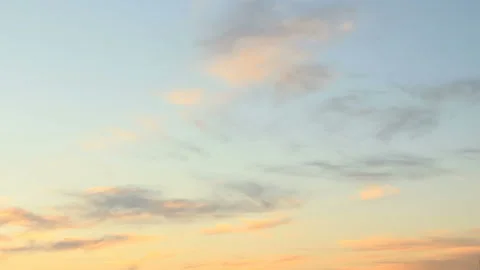 Colored sky with poor clouds Stock Footage 125024487