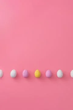 Colored small eggs Stock Photos