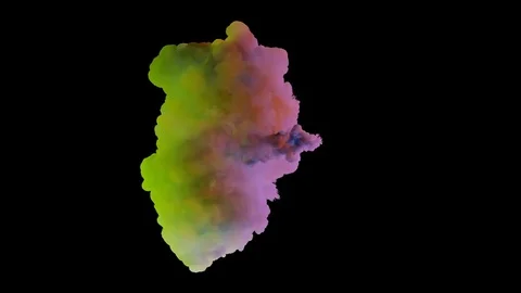 Colored smoke in 4k Stock Footage 75364088