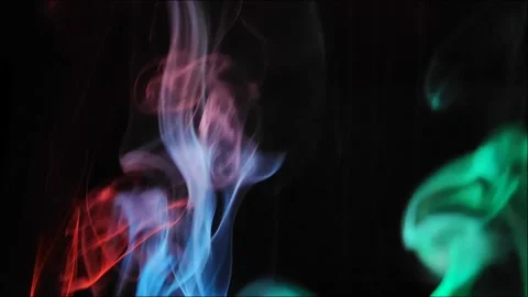 Colored smoke on abstract black background 動画素材 293252390