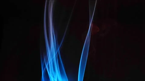 Colored smoke on abstract black background Stock Footage 293252395