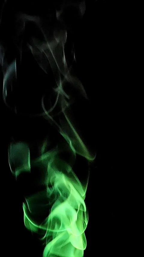 Colored smoke on abstract black background Stock Footage 293252593