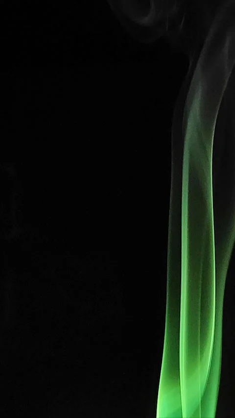Colored smoke on abstract black background Stock Footage 293252603