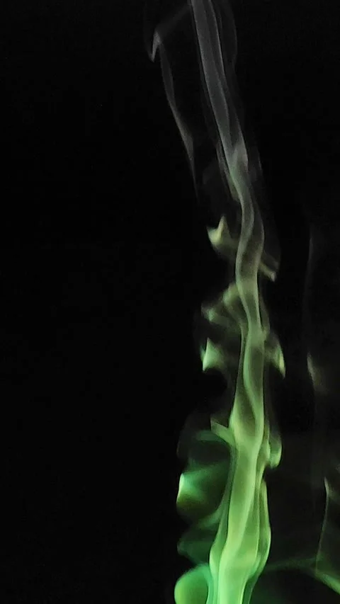 Colored smoke on abstract black background Stock Footage 293252616