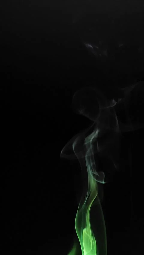 Colored smoke on abstract black background Stock Footage 293252618