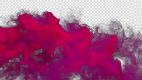 Colored Smoke On Alpha Stock-Footage 168657519