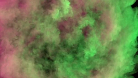 Colored smoke in circular motion, expands towards the camera. Twisting smoke. Video stock 82468937