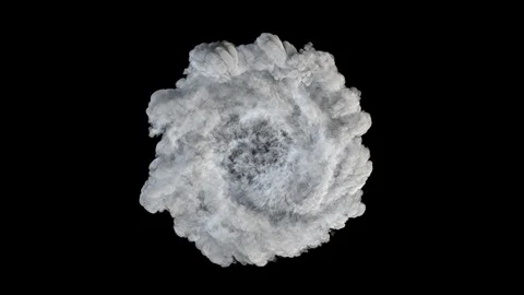 Colored smoke in circular motion / Twisting smoke. Stock Footage 96710247