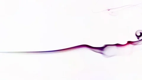 Colored smoke curves isolated on white background Stock Footage 82131267