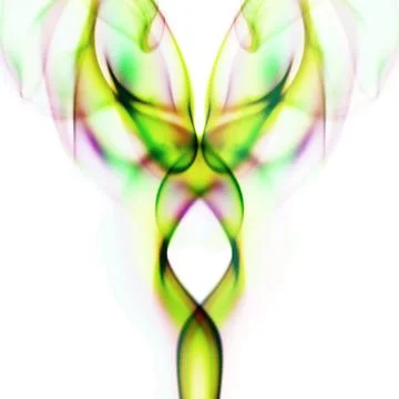 Colored smoke curves Stock Photos