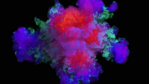 Colored smoke explosion in 4K 스톡 동영상 104472457