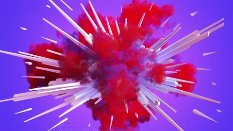 Colored smoke explosion in 4K Stock Footage 104958444