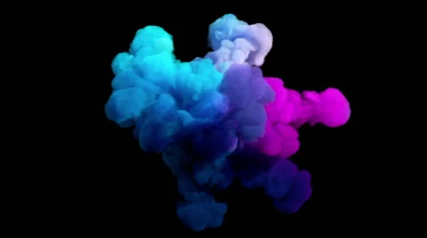 Colored smoke explosion on black 動画素材 64418532