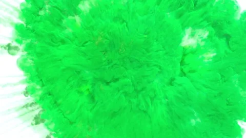 Colored smoke explosion with puff towards the camera, smoke hits camera's lense. Stock Footage 83272573