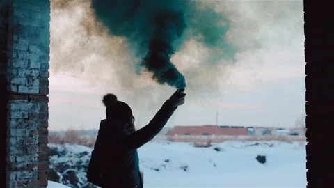 Colored smoke Video stock 88240531