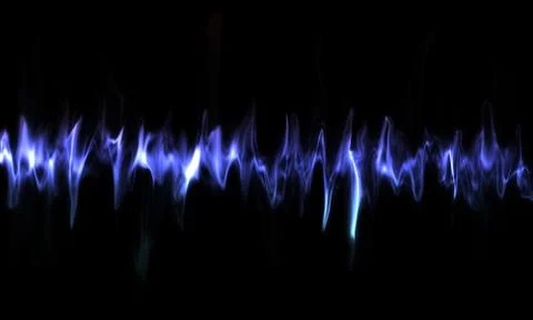 Colored smoke isolated on black background Stock Illustration