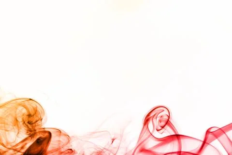 Colored smoke isolated on white Stock Photos