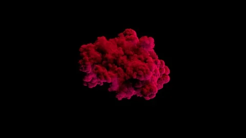 Colored smoke puff / dust puff. Stock Footage 95743757