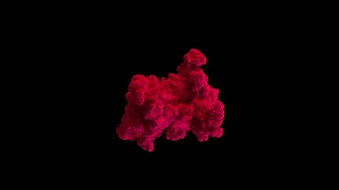 Colored smoke puff / dust puff. Stock Footage 95785818