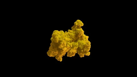 Colored smoke puff / dust puff. Stock Footage 95834661