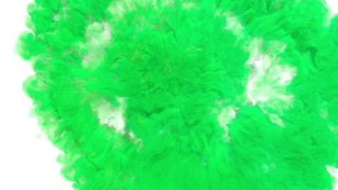 Colored smoke puff towards the camera, smoke hits camera's lense. Video stock 82575051